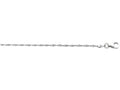 Finejewelers 925 Sterling Silver 16 Inch Rhodium Finish 1.6mm Singapore Chain Pearl Ring Shape Clas