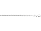 Finejewelers 925 Sterling Silver 16 Inch Rhodium Finish 1.6mm Singapore Chain Pearl Ring Shape Clas