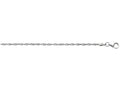 Finejewelers 925 Sterling Silver 16 Inch Rhodium Finish 2.0mm Singapore Chain Pearl Ring Shape Clas