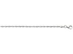 Finejewelers 925 Sterling Silver 16 Inch Rhodium Finish 2.0mm Singapore Chain Pearl Ring Shape Clas