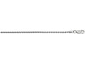 Finejewelers 925 Sterling Silver 16 Inch Rhodium Finish 1.3mm Bright Cut Spiga Chain Lobster Clasp