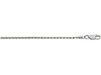 Finejewelers 925 Sterling Silver 16 Inch Rhodium Finish 1.5mm Bright Cut Spiga Chain Lobster Clasp