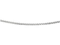 Finejewelers 925 Sterling Silver 20 Inch Rhodium Finish 3.80mm Round Wheat Men's Chain Pear Shape C