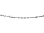 Finejewelers 925 Sterling Silver 20 Inch Rhodium Finish 3.80mm Round Wheat Men's Chain Pear Shape C