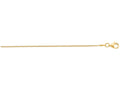 Finejewelers 925 Sterling Silver 16 Inch Yellow Finish 1.1mm Bright Cut Box Chain Pear Shape Clasp