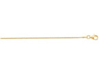 Finejewelers 925 Sterling Silver 16 Inch Yellow Finish 1.1mm Bright Cut Box Chain Pear Shape Clasp