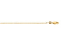 Finejewelers 925 Sterling Silver 16 Inch Yellow Finish 1.4mm Bright Cut Cable Chain Pear Shape Clasp