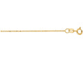 Finejewelers 14 Kt Yellow Gold 18 Inch 1.0mm Bright Cut Bead Chain With Spring Ring Clasp
