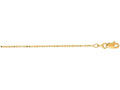 Finejewelers 14 Kt Yellow Gold 18 Inch 1.2mm Bright Cut Bead Chain With Lobster Clasp
