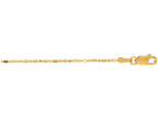 Finejewelers 14 Kt Yellow Gold 18 Inch 1.0mm Bright Cut Bead Chain With Lobster Clasp