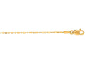 Finejewelers 14 Kt Yellow Gold 18 Inch 1.2mm Bright Cut Bead Chain With Lobster Clasp