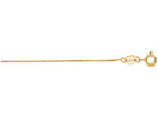 Finejewelers 14 Kt Yellow Gold 16 Inch 0.6mm Shiny Classic Box Chain With Spring Ring Clasp