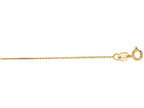Finejewelers 14 Kt Yellow Gold 18 Inch 0.8mm Bright Cut Cable Link Chain With Lobster Clasp