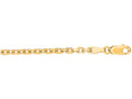 Finejewelers 14 Kt Yellow Gold 20 Inch 3.1mm Bright Cut Cable Link Chain With Lobster Clasp