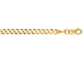Finejewelers 14 Kt Yellow Gold 18 Inch 3.6mm Bright Cut Comfort Curb Chain With Lobster Clasp