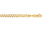 Finejewelers 14 Kt Yellow Gold 18 Inch 3.6mm Bright Cut Comfort Curb Chain With Lobster Clasp