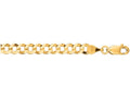 Finejewelers 14 Kt Yellow Gold 20 Inch 4.7mm Bright Cut Comfort Curb Chain With Lobster Clasp