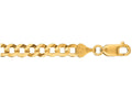 Finejewelers 14 Kt Yellow Gold 20 Inch 5.7mm Bright Cut Comfort Curb Chain With Lobster Clasp