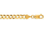 Finejewelers 14 Kt Yellow Gold 20 Inch 5.7mm Bright Cut Comfort Curb Chain With Lobster Clasp