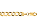 Finejewelers 14 Kt Yellow Gold 20 Inch 7.0mm Bright Cut Comfort Curb Chain With Lobster Clasp