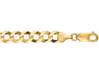 Finejewelers 14 Kt Yellow Gold 20 Inch 7.0mm Bright Cut Comfort Curb Chain With Lobster Clasp