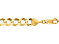 Finejewelers 14 Kt Yellow Gold 20 Inch 8.2mm Bright Cut Comfort Curb Chain With Lobster Clasp