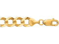 Finejewelers 14 Kt Yellow Gold 22 Inch 10.0mm Bright Cut Comfort Curb Chain With Lobster Clasp