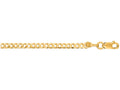 Finejewelers 14 Kt Yellow Gold 16 Inch 2.6mm Bright Cut Comfort Curb Chain With Lobster Clasp