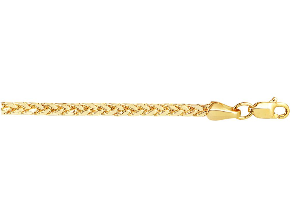 Finejewelers 14 Kt Yellow Gold 18 Inch 2.7mm Bright Cut Lite Franco Necklace With Lobster Clasp