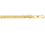 Finejewelers 14 Kt Yellow Gold 20 Inch 4.1mm Bright Cut Lite Franco Necklace With Lobster Clasp