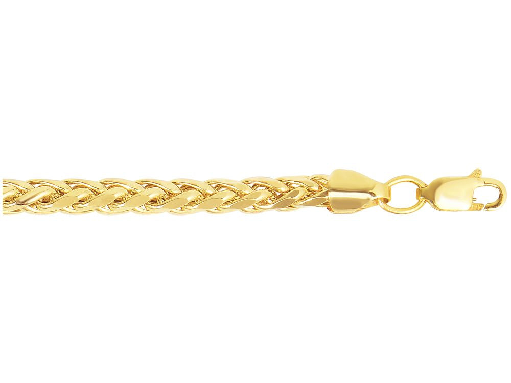 Finejewelers 14 Kt Yellow Gold 20 Inch 4.1mm Bright Cut Lite Franco Necklace With Lobster Clasp