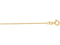 Finejewelers 14 Kt Yellow Gold 18 Inch 0.6mm Shiny Round Bright Cut Wheat Chain With Spring Ring Clasp