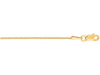 Finejewelers 14 Kt Yellow Gold 18 Inch 1.0mm Shiny Round Bright Cut Wheat Chain With Lobster Clas P