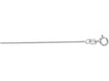 Finejewelers 14 Kt White Gold 18 Inch 0.6mm Bright Cut Wheat Chain With Spring Ring Clasp