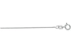 Finejewelers 14 Kt White Gold 18 Inch 0.6mm Bright Cut Wheat Chain With Spring Ring Clasp