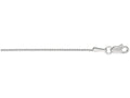 Finejewelers 14 Kt White Gold 18 Inch 1.0mm Bright Cut Wheat Chain With Lobster Clasp