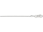 Finejewelers 14 Kt White Gold 18 Inch 1.0mm Bright Cut Wheat Chain With Lobster Clasp