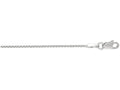 Finejewelers 14 Kt White Gold 18 Inch 1.1mm Bright Cut Wheat Chain With Lobster Clasp
