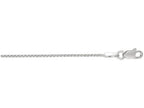 Finejewelers 14 Kt White Gold 18 Inch 1.1mm Bright Cut Wheat Chain With Lobster Clasp