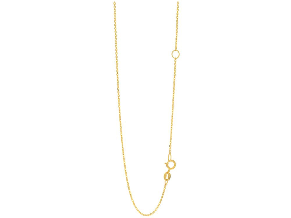 Finejewelers 14 Kt Yellow Gold 20 Inch 1.1mm Classic Cable Chain Spring Ring Clasp Extender At 18 I