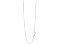 Finejewelers 14 Kt White Gold 20 Inch 1.1mm Classic Cable Chain Spring Ring Clasp Extender At 18 In