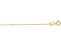 Finejewelers 14 Kt Yellow Gold 18 Inch 0.5mm Bright Cut Cable Link Chain With Spring Ring Clasp