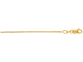 Finejewelers 14 Kt Yellow Gold 18 Inch 0.9mm Bright Cut Franco Chain With Lobster Clasp