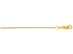 Finejewelers 14 Kt Yellow Gold 18 Inch 0.9mm Bright Cut Franco Chain With Lobster Clasp