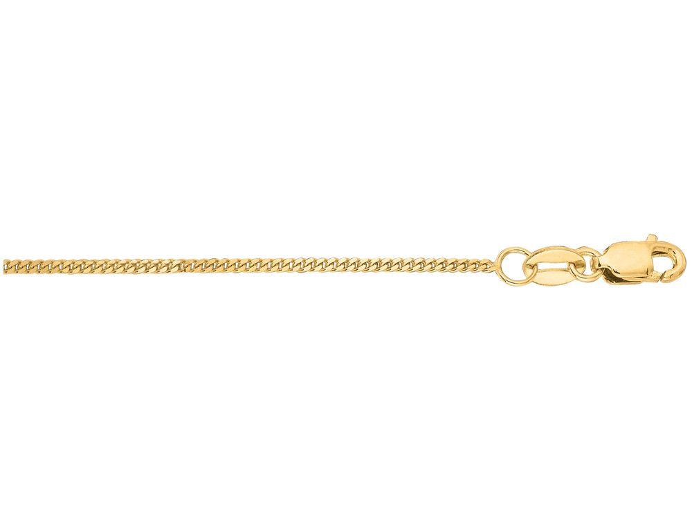 Finejewelers 14 Kt Yellow Gold 18 Inch 1.0mm Bright Cut Gourmette Chain With Lobster Clasp