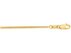 Finejewelers 14 Kt Yellow Gold 18 Inch 1.5mm Bright Cut Gourmette Chain With Lobster Clasp