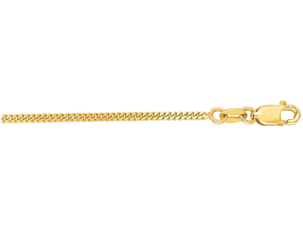 Finejewelers 14 Kt Yellow Gold 18 Inch 1.5mm Bright Cut Gourmette Chain With Lobster Clasp