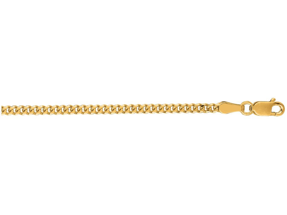 Finejewelers 14 Kt Yellow Gold 18 Inch 2.0mm Bright Cut Gourmette Chain With Lobster Clasp