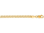 Finejewelers 14 Kt Yellow Gold 20 Inch 3.0mm Bright Cut Gourmette Chain With Lobster Clasp