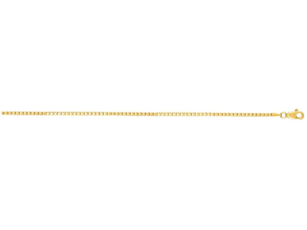 Finejewelers 14 Kt Yellow Gold 20 Inch 1.8mm Shiny Square Hollow Classic Box Chain With Lobster Clasp